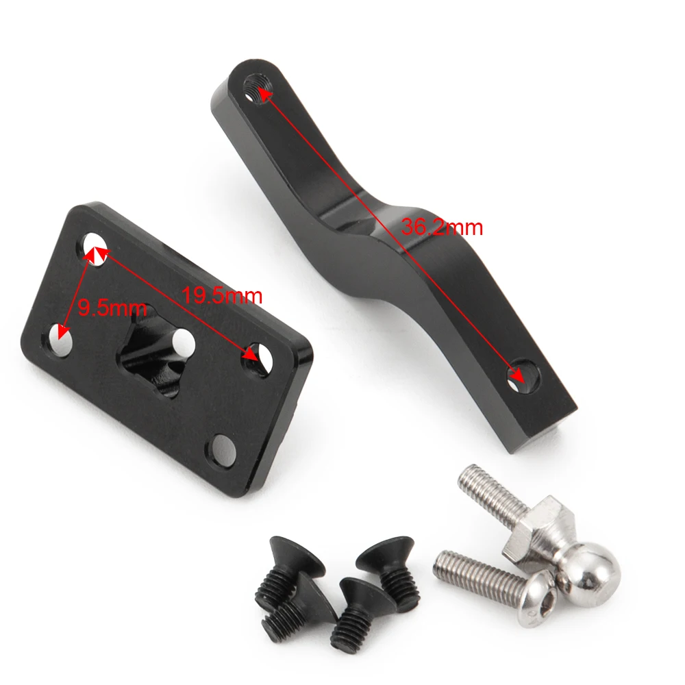 

AXSPEED Black CNC Metal Tow Shackles Hooks with Screws for Axial SCX10 1/10 RC Crawler Car Model Toys Parts