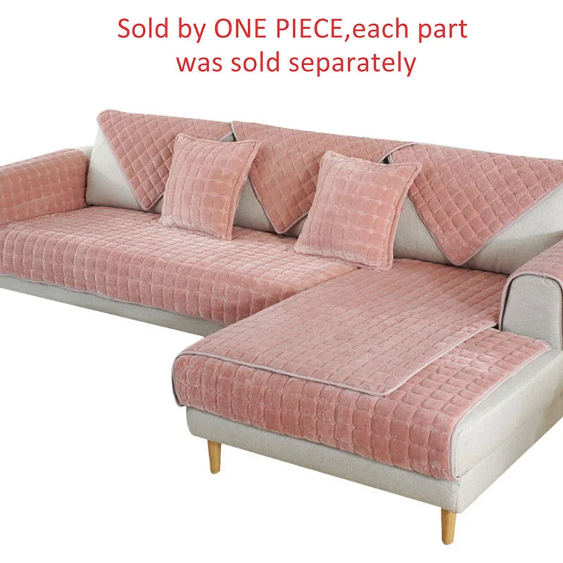 Pink Лидер продаж, чехол для дивана, не скатывается, чехол для дивана, для питомца, собаки, детский коврик, фланелевый, полиэфирный, двусторонний, чехлы для дивана, протектор для гостиной - Цвет: Pink