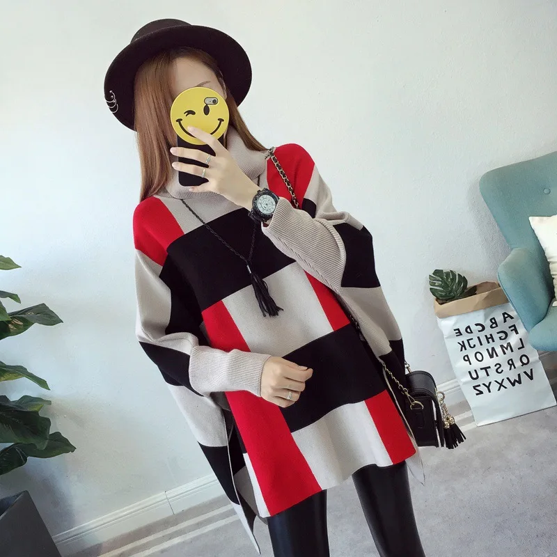 Осень/Зима 2020 Новинка модная одежда для мам свитер беременных пуловер с высоким