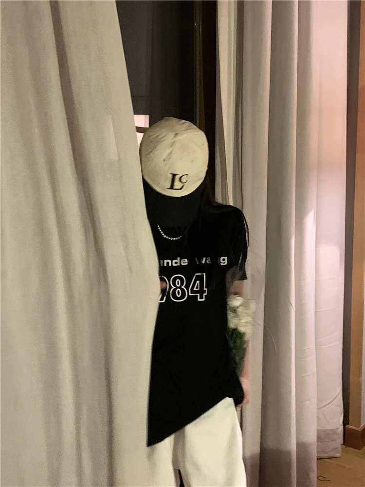 

Houthion Women's T-shirt Print Top Plus Size Tops Lady T-Shirts New Fashion Casual Short Sleeve T Sshirt Cotton Tees O-neck