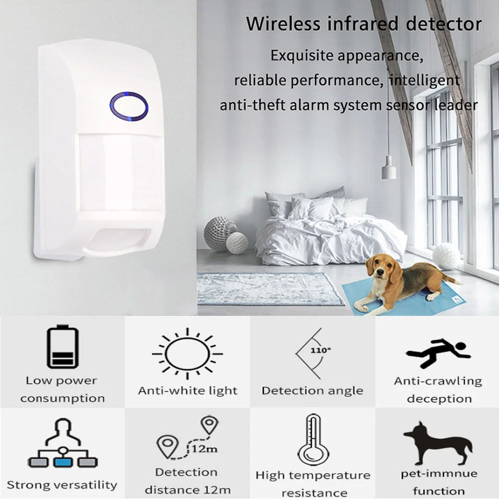 Angus CT60M 433  PIR   Pet Immune Smart Home Alarm   3A