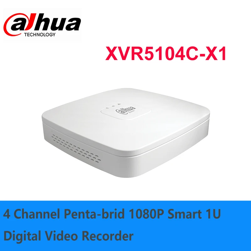 

Dahua hot sale 4 Channel Penta-brid 1080P Smart 1U Digital Video Recorder XVR5104C-X1
