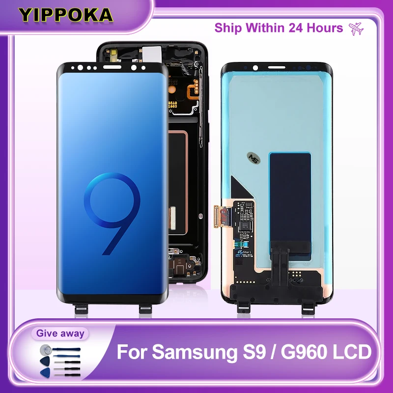 

Super Amoled для Samsung Galaxy S9 ЖК-дисплей G960F сенсорный экран дигитайзер для Samsung S9 Plus LCD G965F запасные части