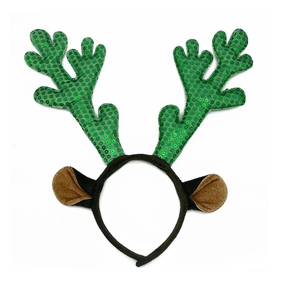 

Non Woven Elk Hair Accessories Christmas Antler Headband Sequins Lovely Christmas Presents Creative Accessories