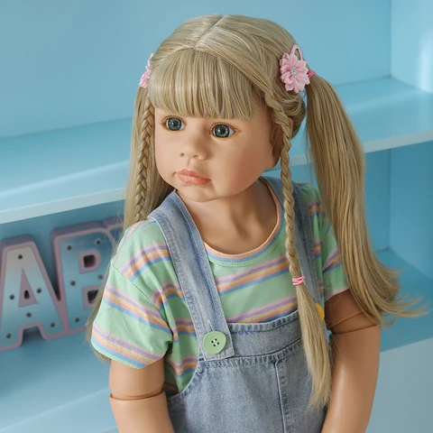 Оригинальная кукла-шедевр для маленьких девочек, 98 см, 3-4 года