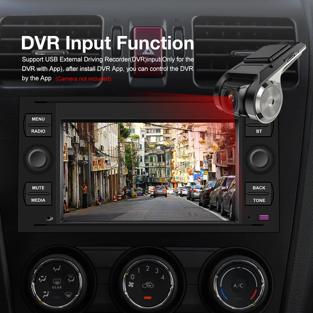 podofo 7 2 din car radio multimedia player android 8 1 2 din gps autoradio for transit fiesta focus galaxy mondeo fusion c max free global shipping