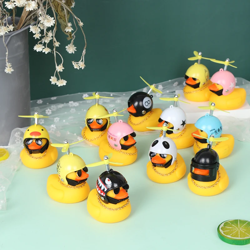 

1pc Lovely Small Yellow Duck Car Goods Gift Wind-breaking Wave-breaking Duck For Car Ornaments Auto Interior Decoration