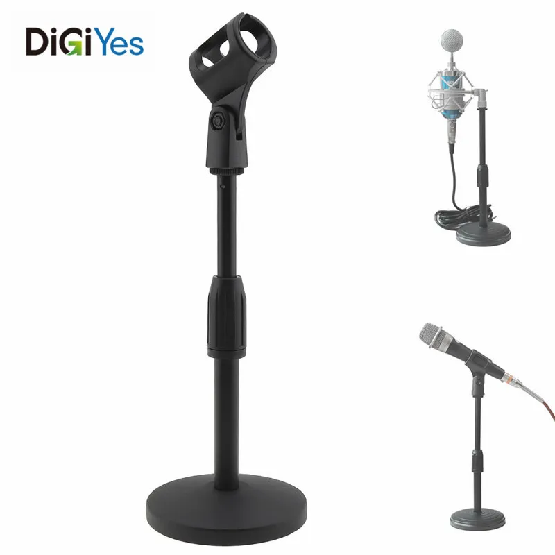 Портативный Настольный подъемный металлический Утяжеленный дисковый микрофон