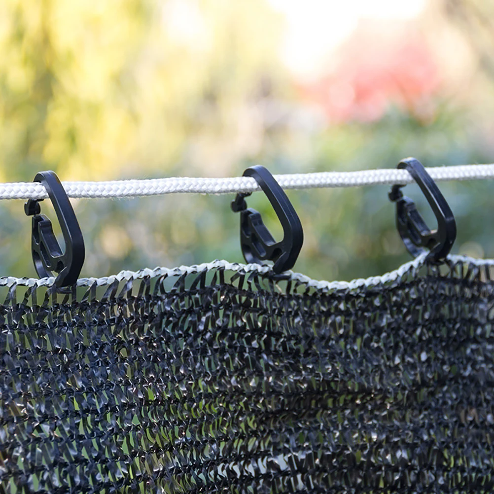 

100 Pcs Shading Net Hooks Plastic Hanging Hooks for Greenhouse Shade Fabric