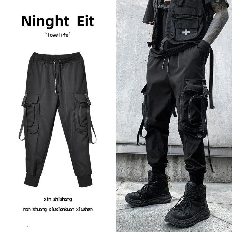 

Весна-лето 2021, повседневные брюки, мужские трендовые функциональные ветрозащитные комбинезоны, молодежные жареные уличные модные брюки