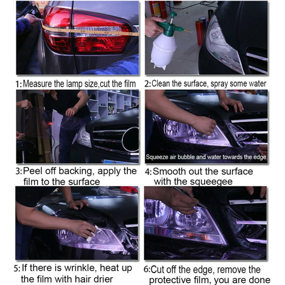 

Vinyl Tint Fog light film Auto Car Chameleon Headlight Light Blue Accessories