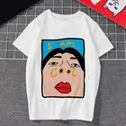 Женская футболка I'm cool с принтом шрифтов Harajuku, забавная Повседневная Уличная одежда, спортивный костюм, индивидуальная женская футболка I am a free