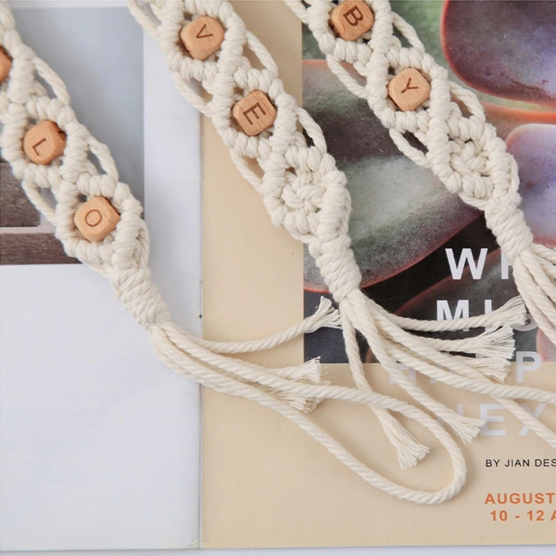 

Newborn Handmade Crochet Pacifier Clip Chain Woven Cotton Rope DIY Dummy Holder