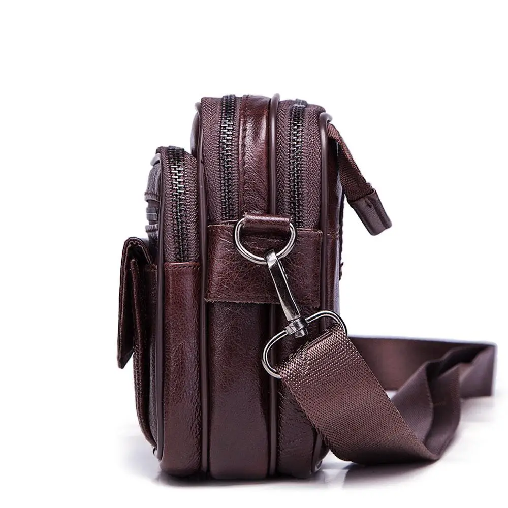 100% натуральная кожа мужская сумка через плечо высокое качество маленькие сумки