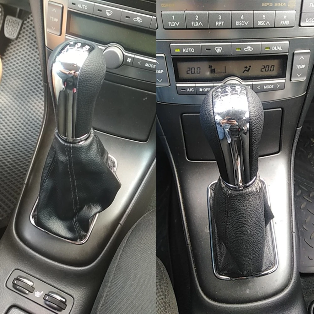 Хромированная ручка переключения передач для TOYOTA AVENSIS T25 MK2 II 2003 2004 2005 2006 2007 2008 2009