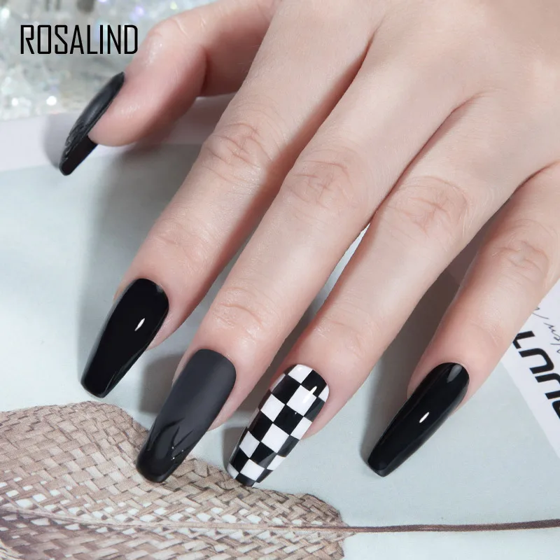 ROSALIND Гель-лак для ногтей 2 шт./компл. гибридный Полупостоянный УФ-лак набор