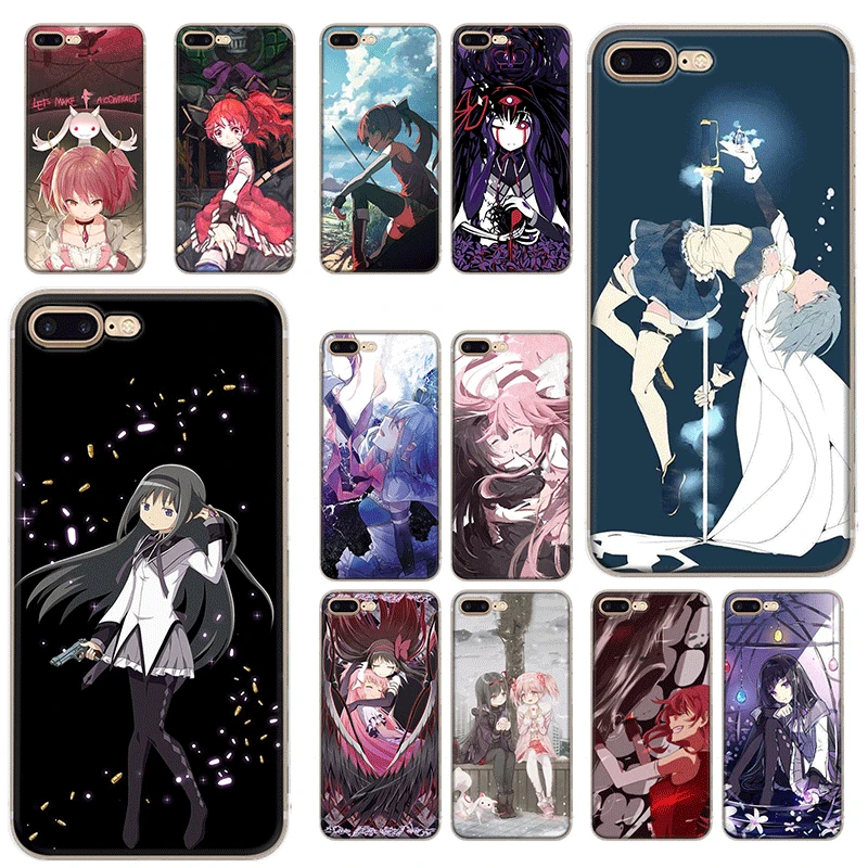 Мобильный телефон чехол для iPhone 11 Pro 6 6s 7 8 PLus XR X XS Max SE 2020 Жесткий Чехол Puella Magi Madoka