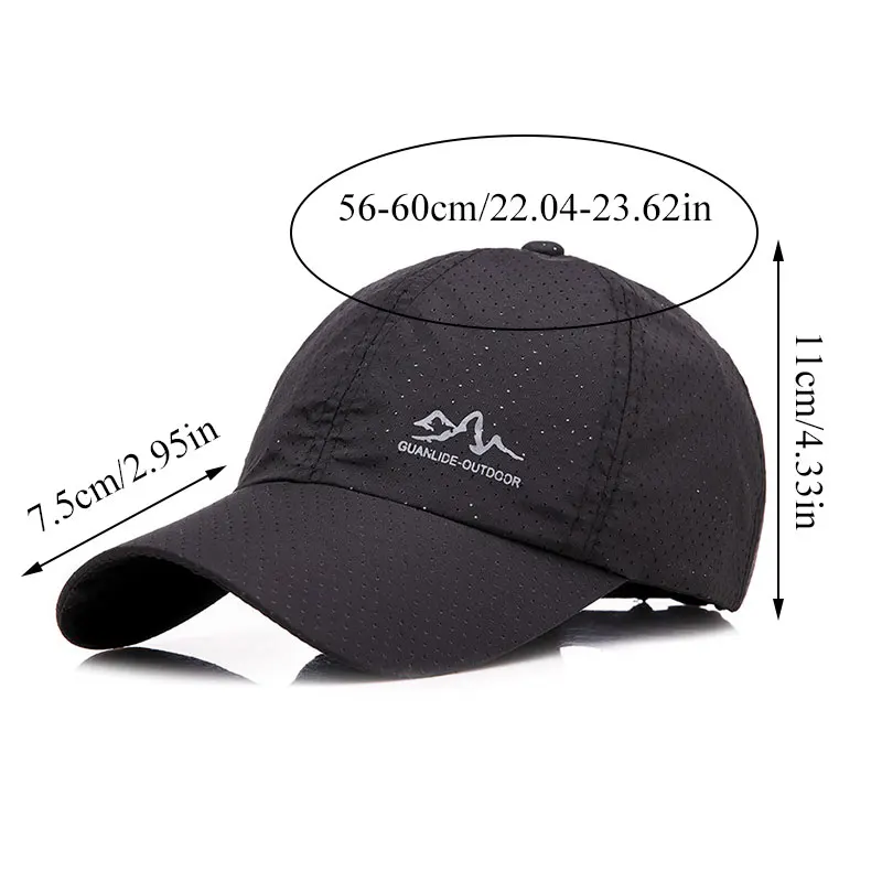 

Unisex Solid Baseball Cap Summer Outdoor Breathable Mesh Peaked Caps Women Men Casual Sunscreen Hat Fashion Polyester Sun Hats