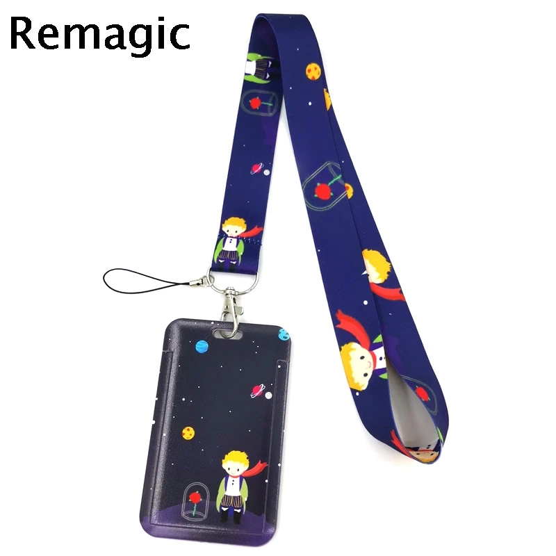 

Little Prince Art Cartoon Anime Fashion Lanyards Bus ID Name Work Card Holder Accessories Decorations Kids Gifts