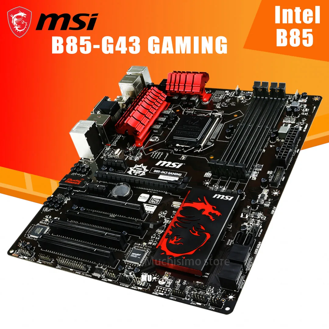 msi b85 g43 gaming motherboard lga 1150 ddr3 32gb intelpci e 3 0 sata iii sata ii usb 3 0 desktop used free global shipping