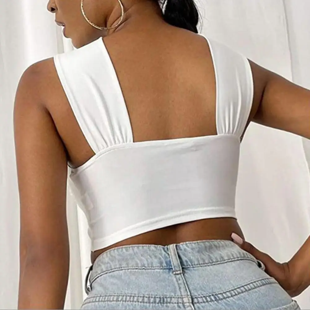 

Women Summer Outfits Criss Tops Sexy Off Club Top Corest Front Party Sleeveless Style Long Vests For Women Summer