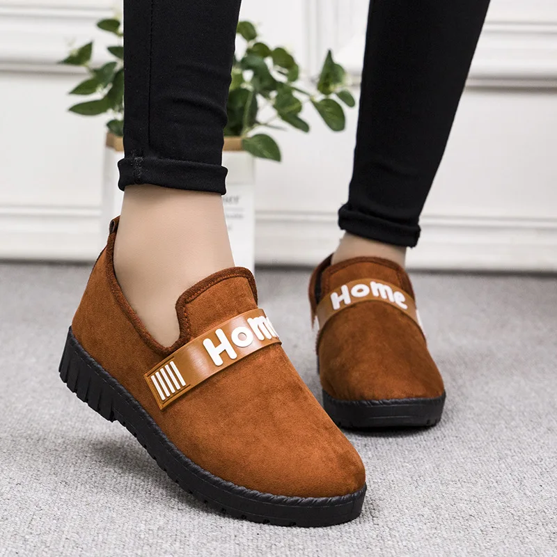 Женская обувь Сезон Зима Новые женские летние туфли на Вельветовая теплая