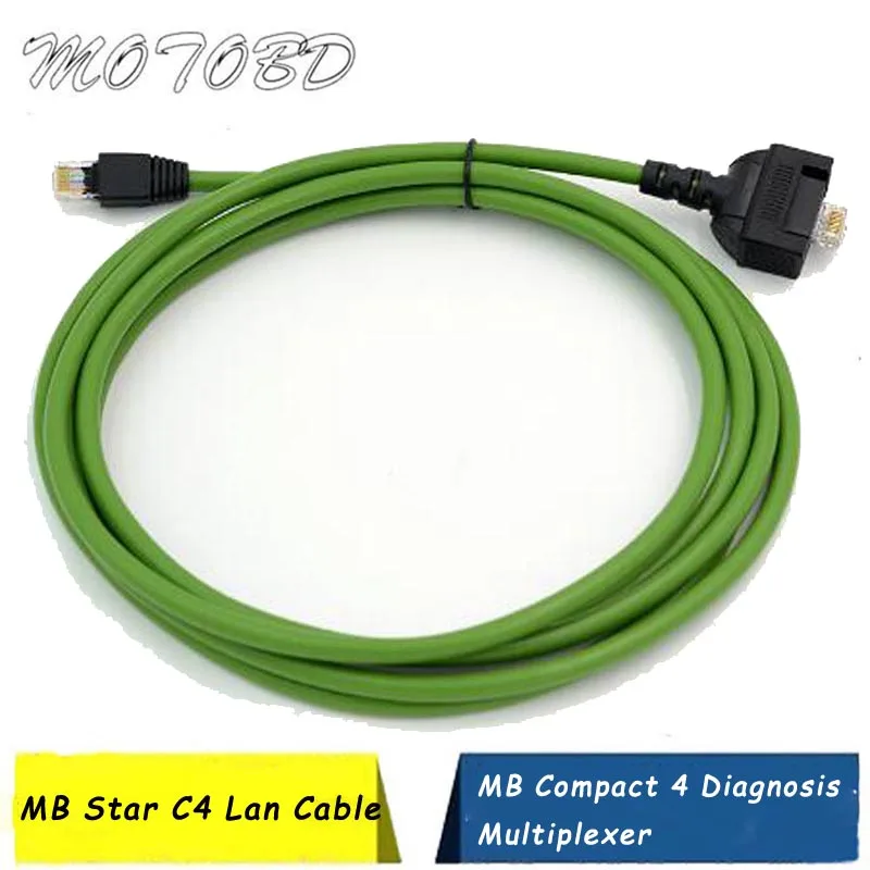 Новый кабель C4 Lan для Benz MB Star SD соединительный компактный 4 Mercedes Диагностический