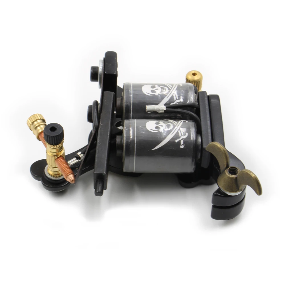 Профессиональная тату-машинка с 10 катушками новый стиль чугунная рама для