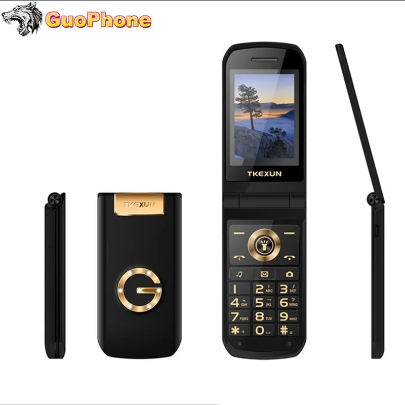 TKEXUN G3 G9000 женский флип-телефон с камерой Две sim-карты 2,4 дюймов сенсорный экран Роскошный сотовый телефон