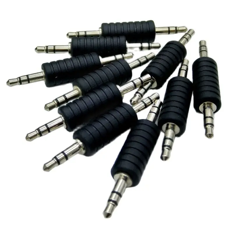 3Pin 3 5 мм разъем RCA аудио штекер-штекер стерео стыковое соединение адаптер 10 шт./лот