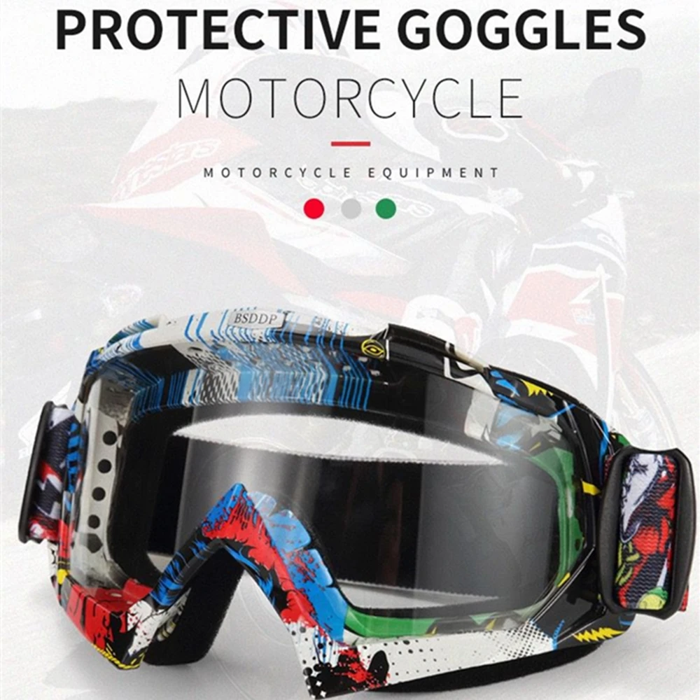 

Sunglasses Motorcycle Protective Gears Flexible Cross Helmet Face Mask Motocross Goggles ATV Dirt Bike UTV Eyewear Gear Glasses