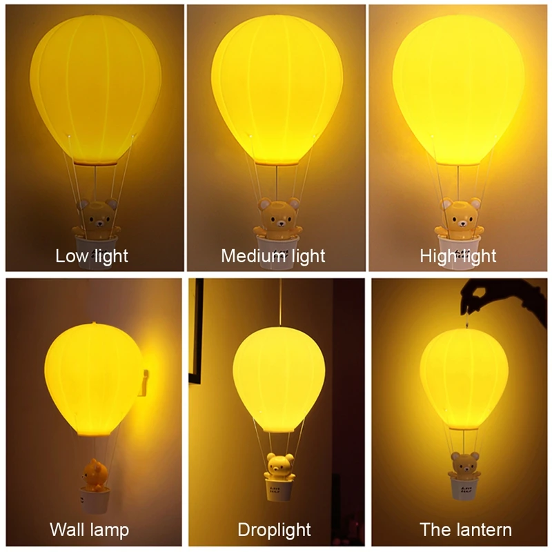 Светодиодный ночник с дистанционным управлением USB зарядка воздушный шар