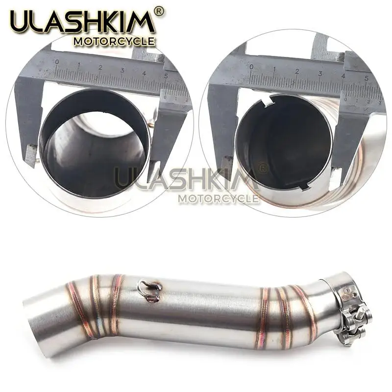 Бесплатная доставка средняя выхлопная труба мотоцикла для HONDA CBR400 CBR500R 2013-2015 CB400