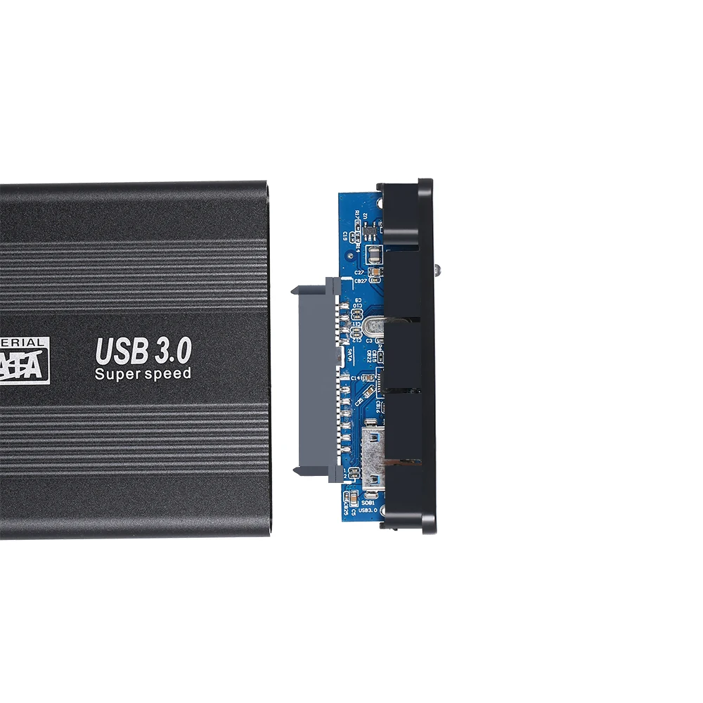 2,5 дюймовый жесткий диск SATA жесткий диск к USB3.0 адаптер конвертер Внешний чехол прочный с крышками из нержавеющей стали и алюминия