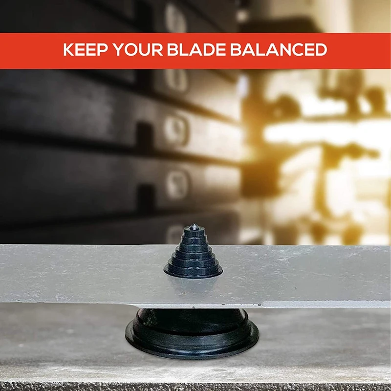 

6Pc Lawn Mower Blade Sharpener Fit Any Hand Drill and Power Drill Universal Lawn Mower Sharpener for Drill with Balancer