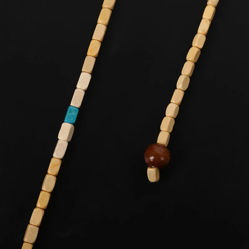 

High Quality Wooden Door Curtain Blinds Handmade Fly Screen Wooden Beads Room Divider 31 Line Non-toxic No Smell 90x220cm