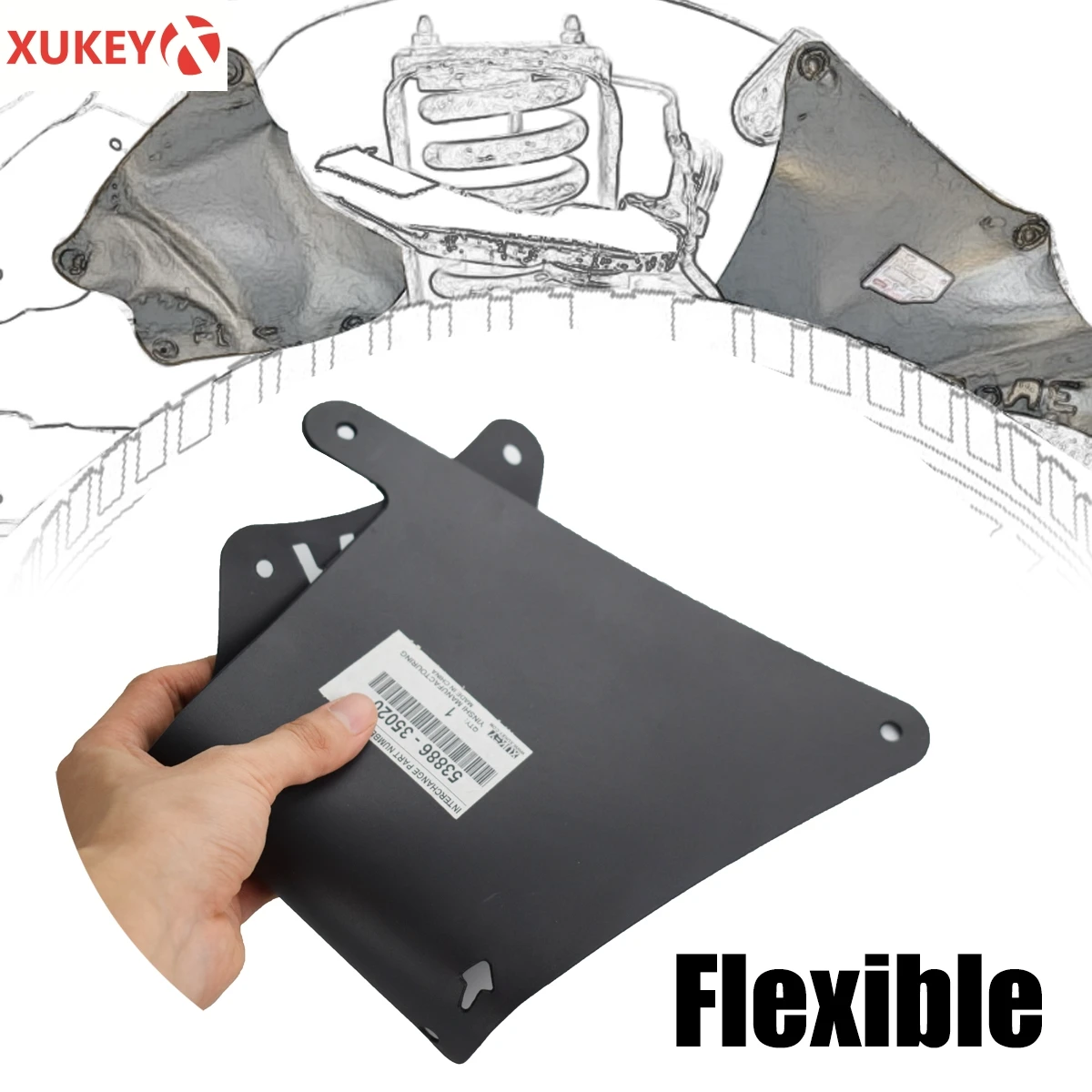 Спереди и сзади автомобиля брызговик с откидной крышкой для Toyota Land Cruiser Prado 2003 2020