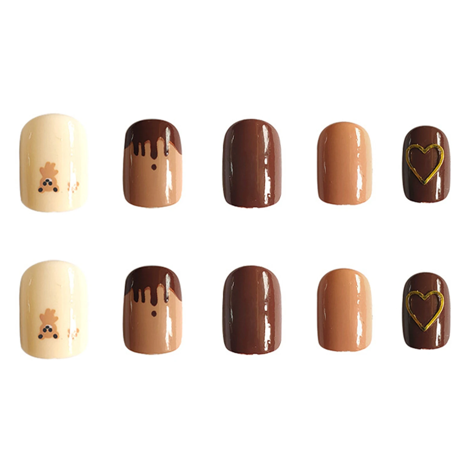 

2021 False Nails Artificial Fake Short Fingernails Nail Full Cover Natural Fake Nails Salon Art DIY For Women FRE-Dro