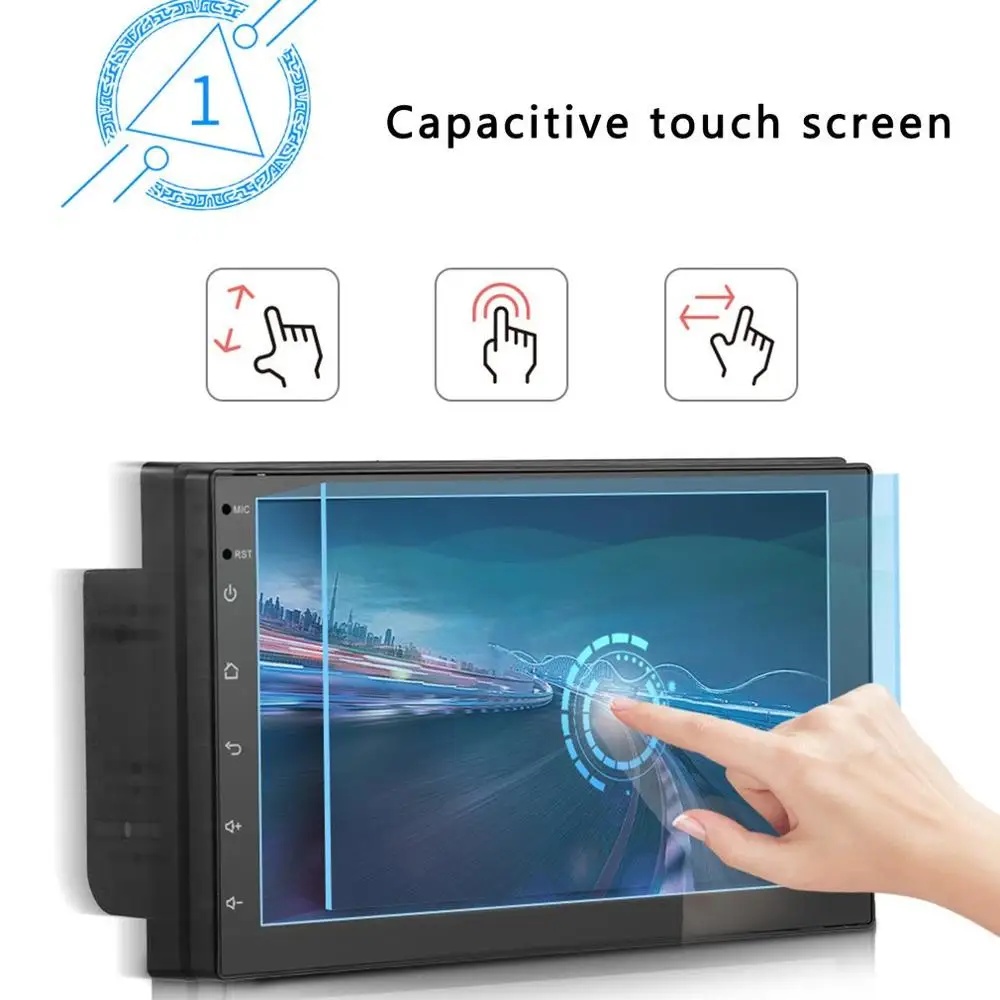 Автомагнитола 2 Din 7 дюймов Android 10 0 мультимедийный видеоплеер GPS-навигация