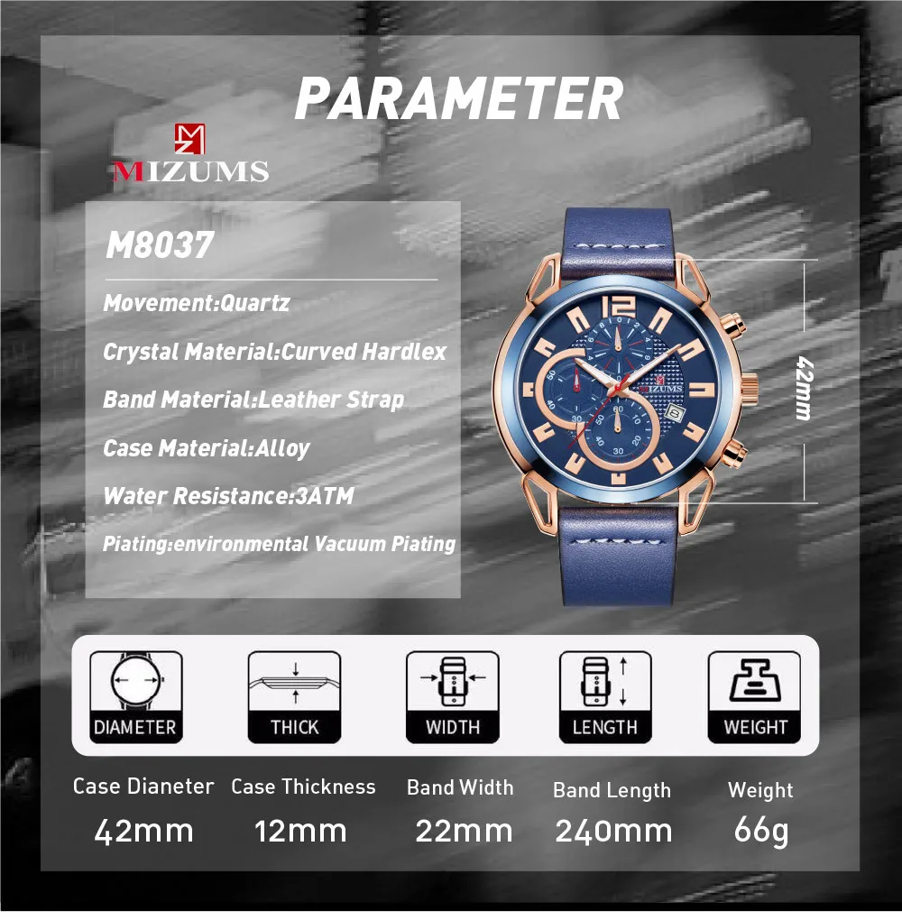Лидирующий бренд хронограф спортивные мужские часы кварцевые кожа наручные