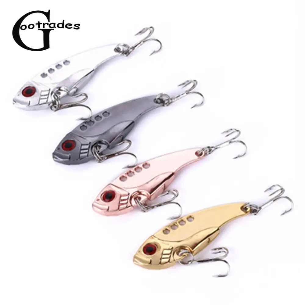 1 шт. 3 г/7 г/11 г металлические приманки VIB искусственная ложка спиннинговая