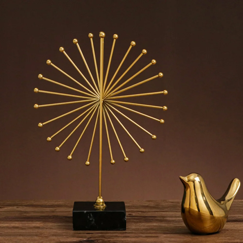 

1Pc Exquisite Home Adornment Unique Table Decor Desktop Ornament (Golden)