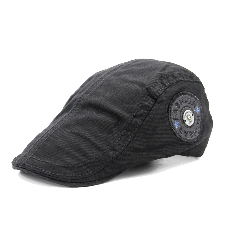 

Плотная теплая вязаная плоская шапка для мужчин, осенне-зимний берет с флисовой подкладкой, Классическая винтажная усовершенствованная ша...