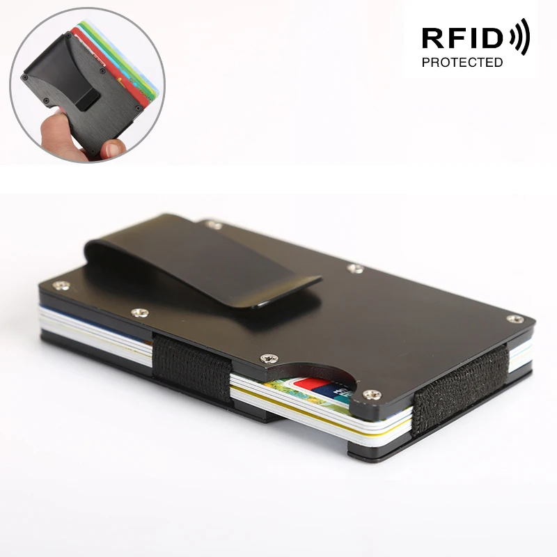 Роскошный чехол для кредитных карт с RFID-защитой и алюминиевым сплавом | Багаж