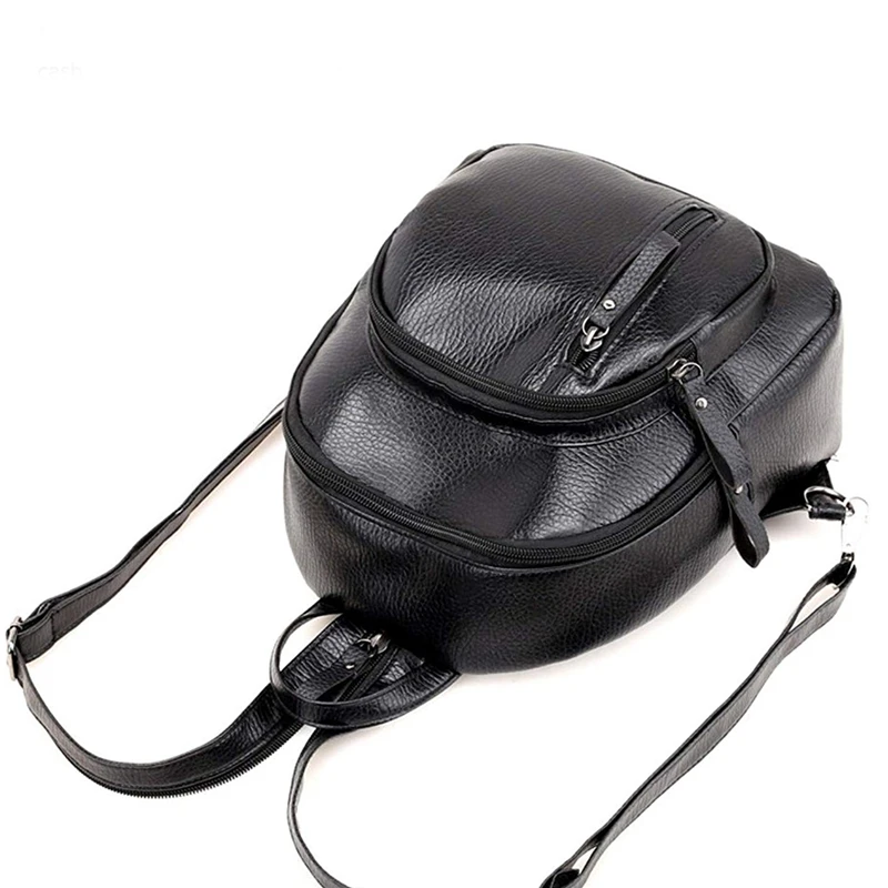 

Mini Backpack, Classic Leather Travel Daypack Shoulder Bag for Women Girls