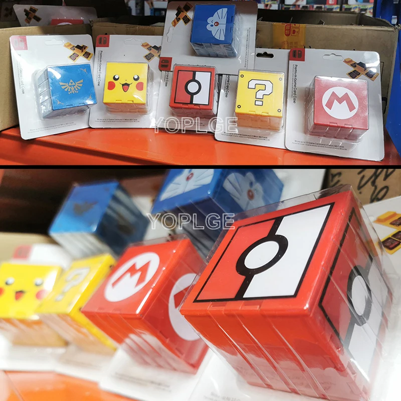 Складной чехол 16 в 1 для Nintendo Switch игровой карты с кубическим рисунком аксессуары