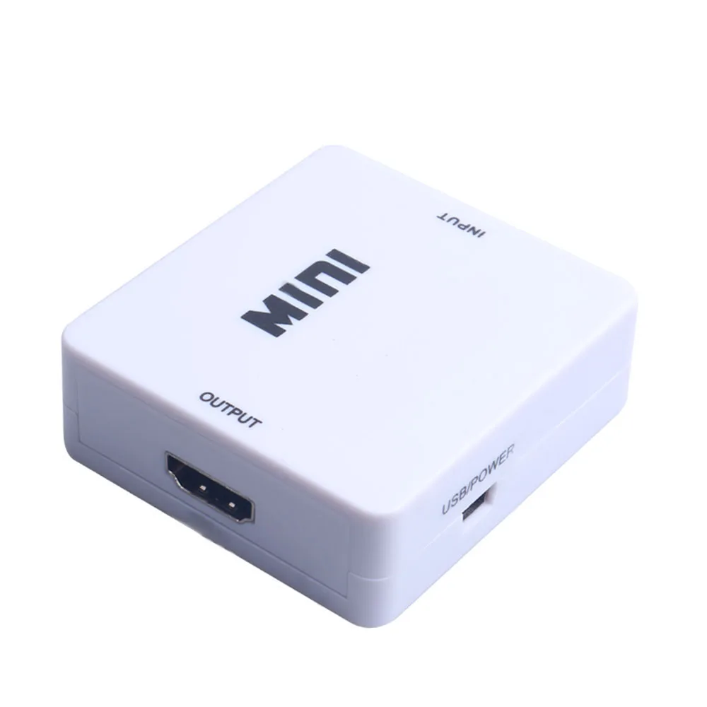 Мини конвертер VGA HDMI совместимый с аудио 1080P адаптер видеобокса для ноутбука ПК
