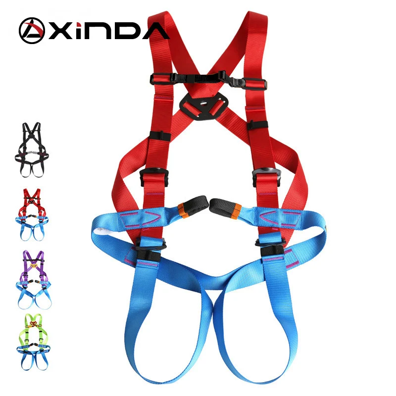 

Professional Outdoor Rock Climbing Harness High Altitude Full Body Safety Belt for Mountaineering Survival Kit Equipment