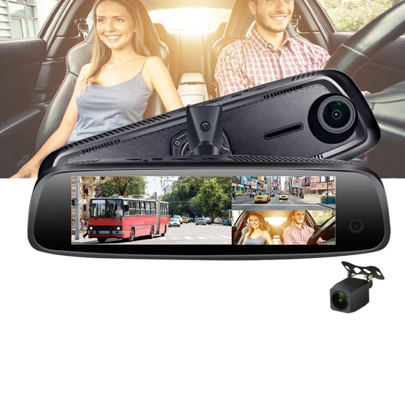 E09 7 84 дюймов 4G Автомобильная камера зеркало Android Gps Dvr с двумя камерами s Wifi Dash Cam Adas