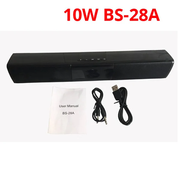 BS28A 20 Вт ТВ Саундбар 2,1 сабвуфер Bluetooth динамик fm радио Беспроводная колонка компьютер звуковая панель MP3 музыкальный плеер Boom Box для xiaomi - Цвет: BS28A